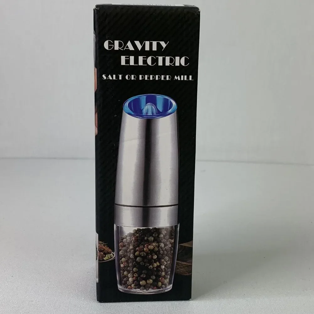 Gravity Electric Salt or Pepper‎ Mill Shaker Grinder Adjustable Battery Operated